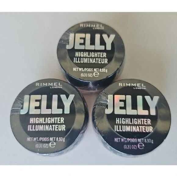 3 Rimmel London Jelly highlighter Candy Queen, Popping Bottles, Shifty Shimmer - Picture 1 of 13